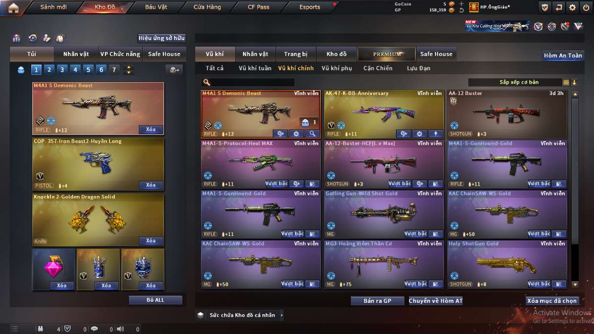 shop acc cf uy tin gia re